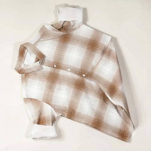 Image of DEEMOON Men's Cotton Blend Regular Fit Shirt | Full Sleeves Checkered Casual Button-Down Shirt for Men (Available in Plus Size)