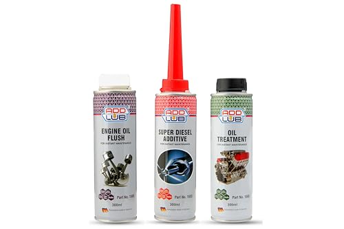 Image of ADD LUB Diesel Additive and Oil Treatment and Engine Flush for Cars & Motorbike 300ML Each