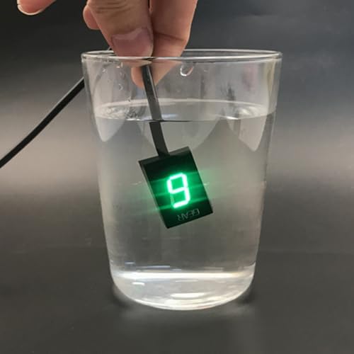 Motorcycle Gear Indicator for Kawasaki Vulcan 900 / VN900 (2006-2010), 6 Speed Digital Gear Indicator, Shift Lever Sensor, Motorcycle Speedometer Accessories, Plug & Play,C-Green