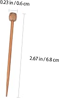 Vista 8 de ULDIGI Broche de madera para tejer, 20 unidades, para proyectos de hilo, herramientas de material para manualidades y tejidos, 20