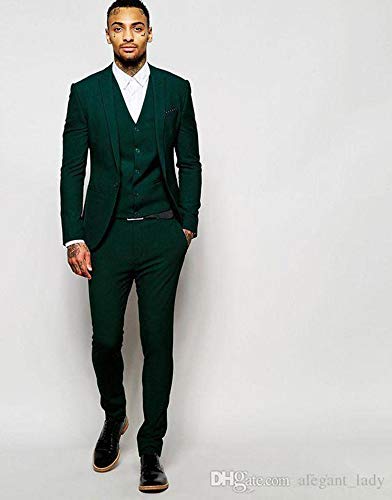 Men's One Button Three Piece Suit Wedding Formal Party Prom2