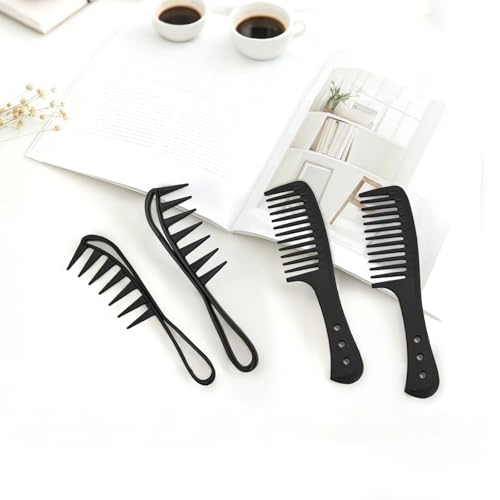 Set de 4 Peines de Dientes Anchos para Cabello Rizado miniatura 7