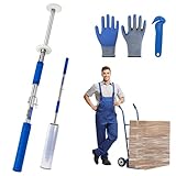 Long Handle Pallet Stretch Wrap Dispenser, Stretch Wrap Dispenser for Film Width 12-20 inch, Rolls 1.5