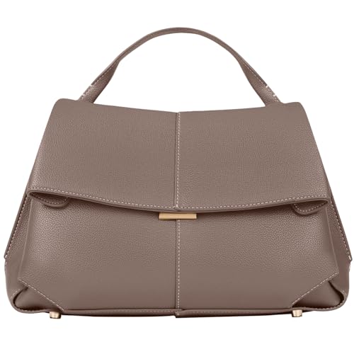 BFDEWO Women's Leather Luxury Shoulder Bag White