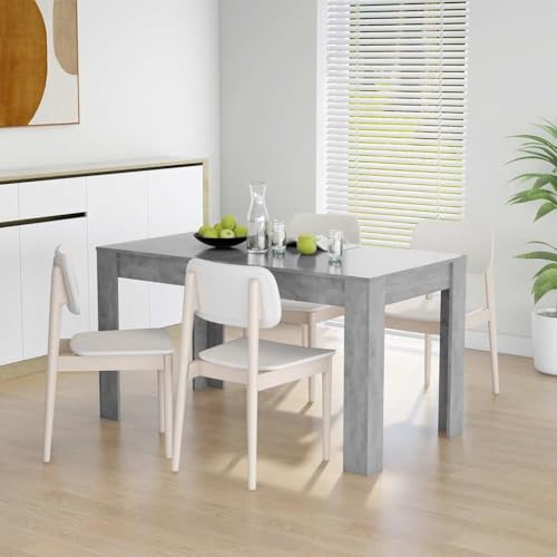 Générique Table de Salle à Manger Gris béton 140x74,5x76 cm Aggloméré, Meubles, Tables, Tables à Manger, Gris, (Poids 27.93KG)