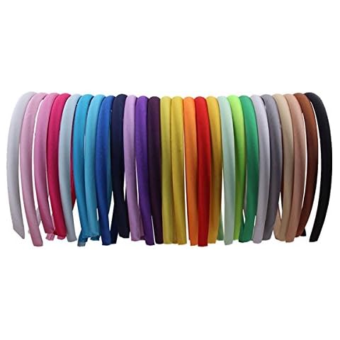 26 Pcs Candy Colors Hair Hoop Headband - 10mm Width Hair Band DIY Hair Accessories Headdress Accessories (Color Randomly) Cover
