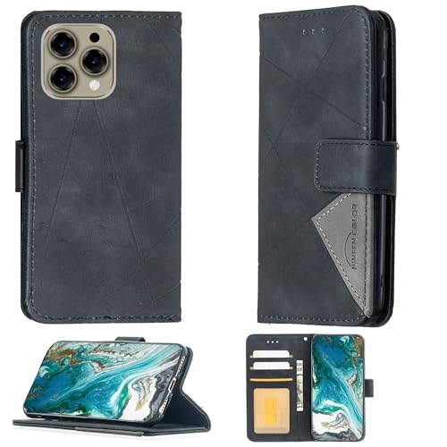 Aroepurt Case Compatible for Doogee N55 Phone Case Cover Flip Stand Cover PU Leather Wallet Case Black