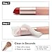 QFGasre 4Pcs Lip Brush for Lipstick Silicone Lip BrushesLip Balm Applicator Gloss Set Professional Make Up Brush Travel Lipstick Beauty Tool with Lid (Pink)