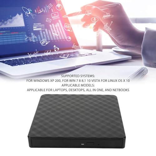 Graveur de CD DVD Externe Double Interface USB C Lecteur Optique Portable Mac OS X Ordinateur - 3