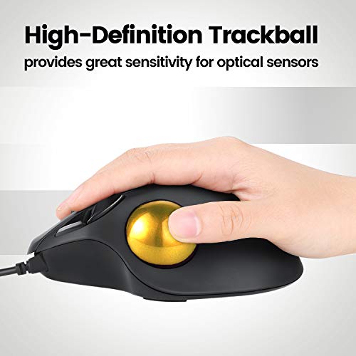 Image of perixx PERIPRO-303 GGO 1.34 Inches Trackball - Replacement Ball for M570, PERIMICE-517 /520 /717 /720, and Other Compatible Trackball Mouse - Glossy Gold