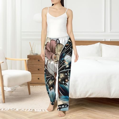 Pantalon de pyjama avec poches amples en textile fluide