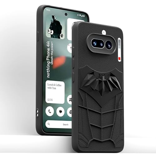 Image of Outlouders Back Cover for Nothing Phone 4a 5G | Stylish | Scratchproof | Soft Silicone | Shockproof |Enhanced Camera Lens Protection Bumper Case (Black)