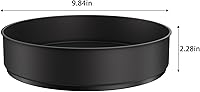 Vista 2 de VAEHOLD Lazy Susan - Estante giratorio de acero inoxidable negro para armario de despensa, bandejas decorativas, contenedores de almacenamiento