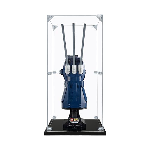 SONGLECTION Acrylic Display Case Compatible for Lego Wolverine's Adamantium Claws #76250 Dustproof Display Case (Case Only) (Lego Sets are NOT Included)