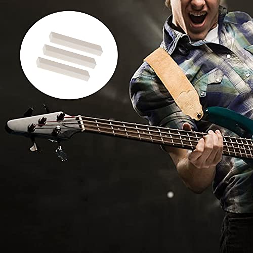 3 Pcs Guitar Bone Nut Blank 52 * 10 * 6Mm Classical Folk Acoustic Guitar String Nut For Diy Bone Nut String #TOP4