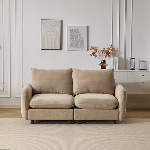 Christopher Knight Home Bricez Modern Fabric Upholstered Loveseat Sofa, Wooden