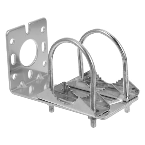 SHINEOFI Aluminum Alloy Antenna Mount Bracket for Outdoor Use Adjustable Pole Mounting for Parabolic Fixed Installation for Satellite Antennas