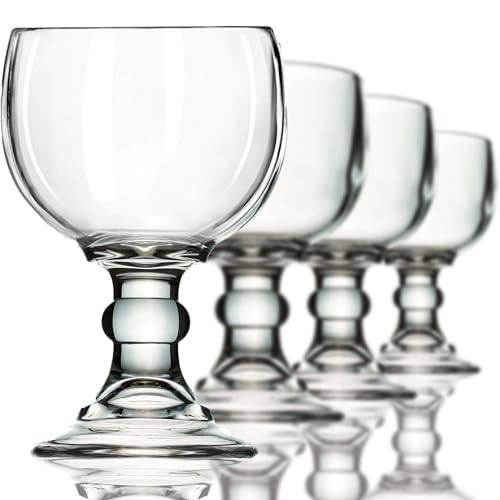 Amehla Schooner Beer Glasses Set - 21-ounce Large Margarita Glass, Big Goblet Style Beer Glass for...
