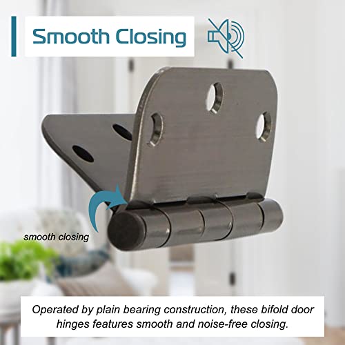 3 Pack Door Hinges 3.5 Inch Antique Brass Hinges Rounded 5/8"Radius Corners Bedroom Residential Standard Indoor Door Hardware Hinge #TOP3