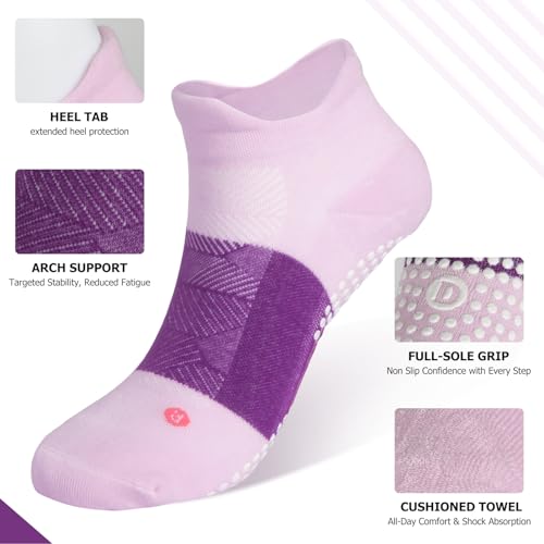 Pilates Socks with Grips for Women – Non-Slip Socks for Yoga, Running & Workouts2