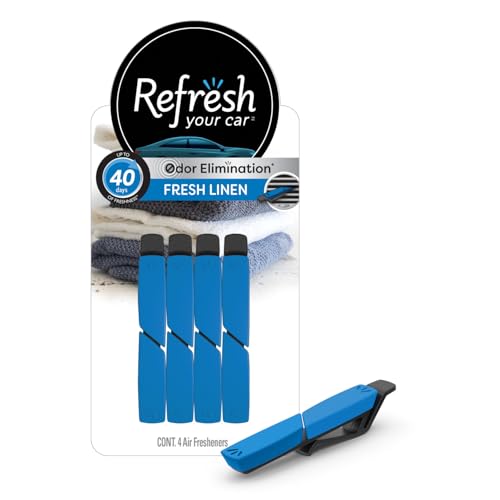 Refresh Your Car Air Freshener Vent Sticks, Fresh Linen Scent,