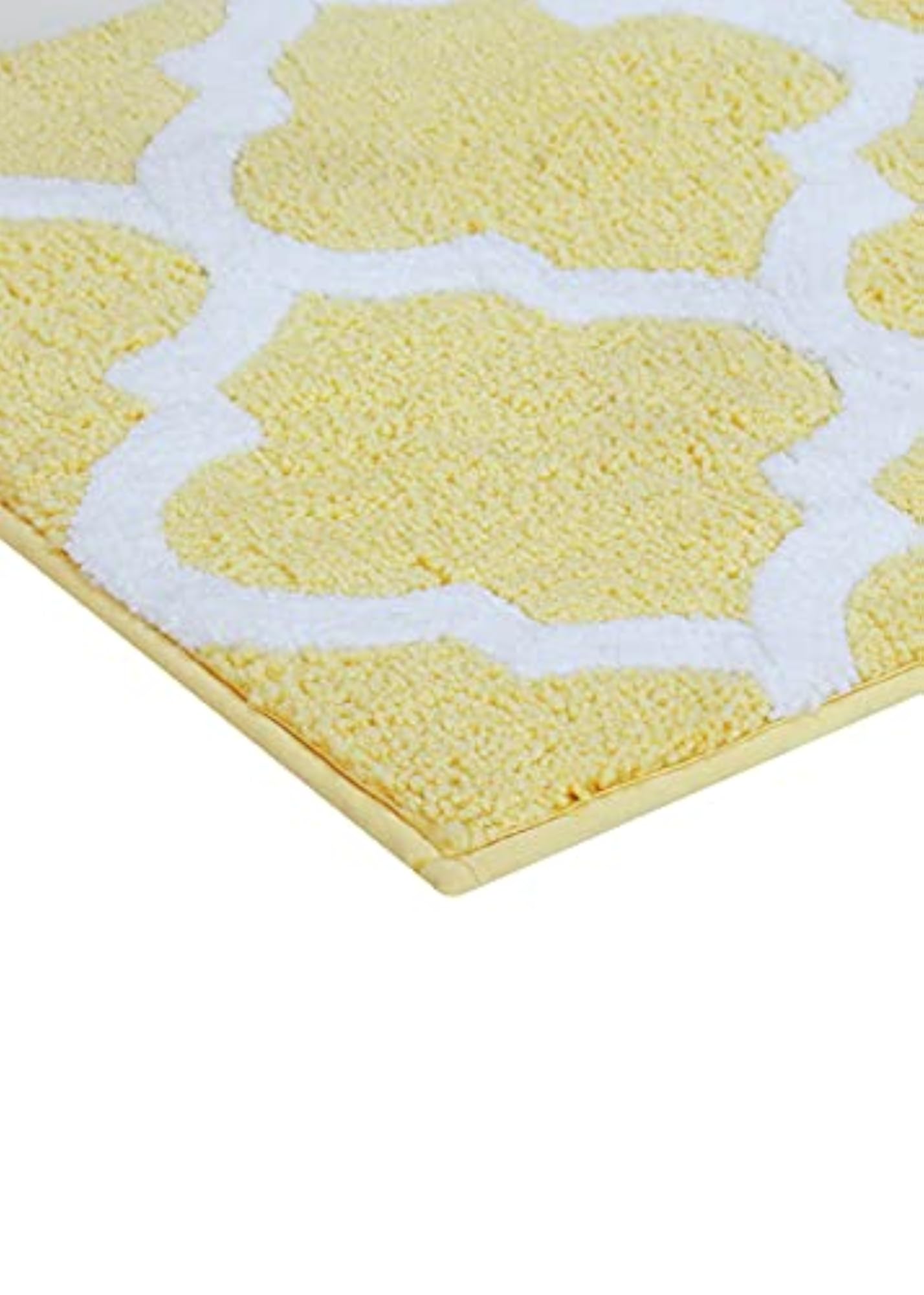 Dual Design Reversible Bath Mat, Super Absorbent Polyester