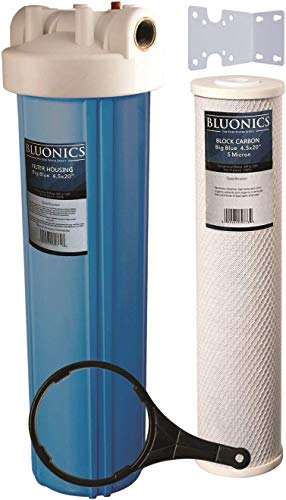 Filtro purificador de agua BLUONICS 4.5 x 20 pulgadas para toda la casa