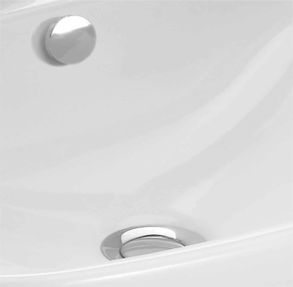JACOB DELAFON Lavabo cerámico compacto para baño Medidas 60x44 cm Fácil limpieza y gran confort de uso Color Blanco Odéon Up E4700-00