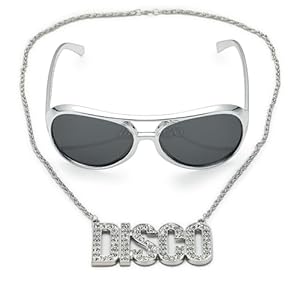 Rave Envy Disco Ball Earrings for Women – 70’s Halloween Disco Outfits Costume Accessories For Men – Choice of Color