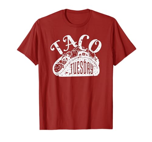 Camiseta Taco Tuesday dibujada a mano y extra picante Camiseta