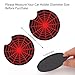 Black Spider Web Steering Wheel Cover with 2PCS Car Coasters Auto Steering Wheel Protector Anti-Slip Breathable 15 Inch Car Accessories (Black)