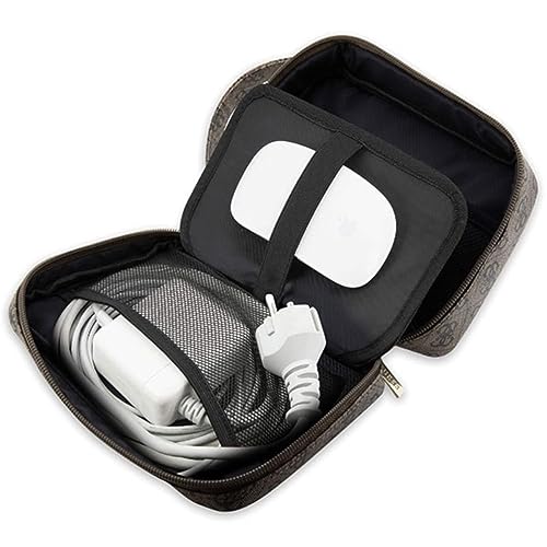 Guess Sac GUHBP4RPSW Organiseur Marron 4G Imprimé Rayures, Marron, Support pour Sac à Main