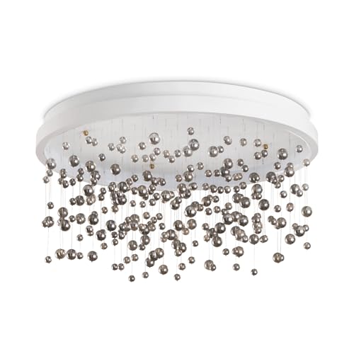 Image of Ideal Lux Armony Semi Flush Ceiling Light White 7150Lm 3000K