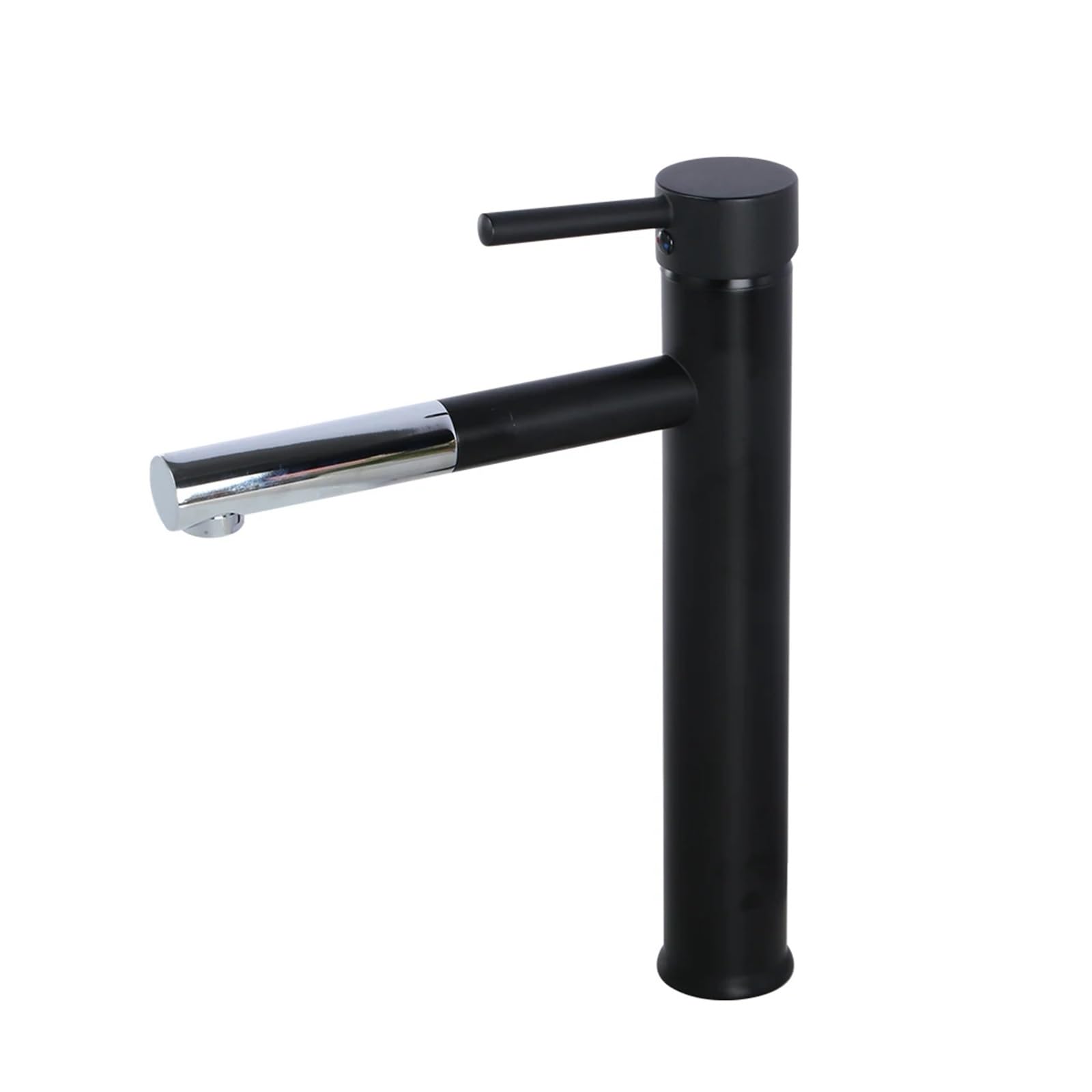 Robinet de lavabo noir mat en laiton haut de gamme pour vasque chic