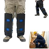 Toe Knee Crawler Knee Pads，For Attic, High-Density Foam Material, 60 Degree Hardness, Non-Slip Wide Straps, Comfortable, Lightweight, Effective Protection for Knees and Shins, Ideal for Crawling Work.