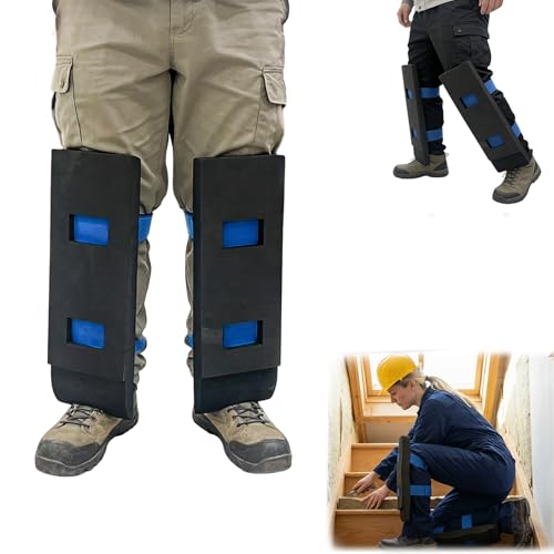 Toe Knee Crawler Knee Pads，For Attic, High-Density Foam Material, 60 Degree Hardness, Non-Slip Wide Straps, Comfortable, Lightweight, Effective Protection for Knees and Shins, Ideal for Crawling Work.
