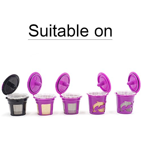 Brbhom Disposable Filters Paper K Carafe Filter Cups K Carafe Pods Compatible Paper-(100 Filters) (White) (White3/Small) #TOP1