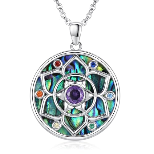 Midir&Etain Chakra Necklace for Women 925 Sterling Silver Ab