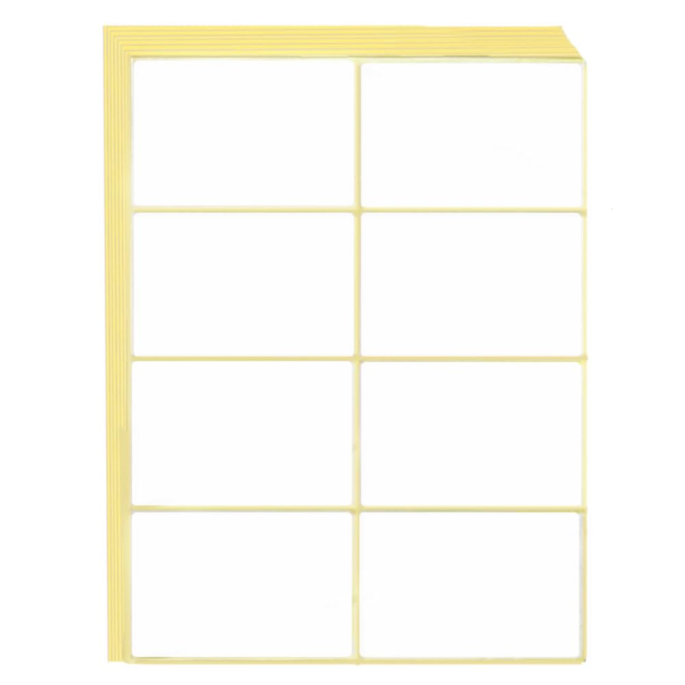 Pack of 120 Self-Adhesive Labels - 50 x 75 mm Universal Stickers for Household, Deep Freezer, Address, Office & Kitchen Use