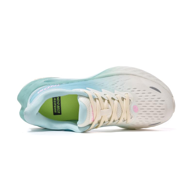 JNDO Casual Sports Shoes, lace-up Design, Soles Using Nikola Tesla Valve Breathable Midsole Technology, Suitable for Running, Hiking and Daily Leisure，Sea Salt White4