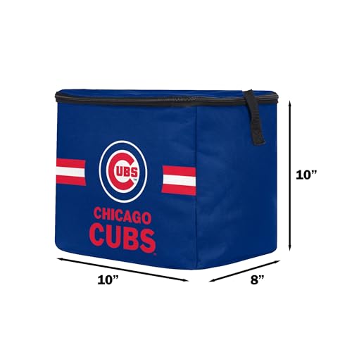 Image of FOCO MLB Officially Licensed Primary Logo Team Stripe 6 or 12 Pack Soft Insulated Game Day Baseball Lunch Tote Cooler