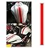SUCAN Moto Serbatoio Carenatura Cowl Vinile Striscia Gessato Adesivo Decalcomania Per Cafe Racer (Rosso)
