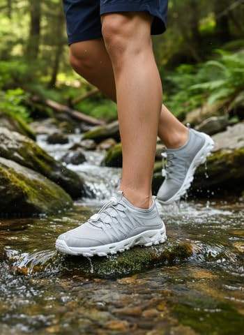 Image of SOBASO Water Shoes Quick Dry Lightweight Swim Shoes for Men Ideal Hiking Water Shoes Fishing Shoes River Shoes Beach Shoes Men Durable Comfortable Design