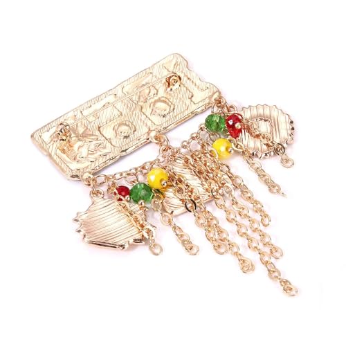 Image of African Brooches Africa Map Black Women Fist Heart Afro Brooch Pins Colorful Enamel 1865Juneteenth Black History Month Lapel Pins for Women