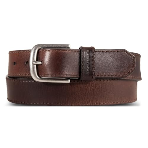 Image of Lucky Brand Men's Jeans Leather Belt| Classic| Casual| Dress| Everyday| American Heritage| Genuine Leather| Metal Buckle