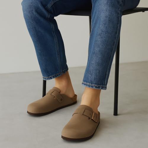 CUSHIONAIRE Haze Mens Clogs | Comfortable Slip-On Clogs for Men with Arch Support and Cork Suede Footbed | Perfect Potato Shoes for Indoor & Outdoor Use2
