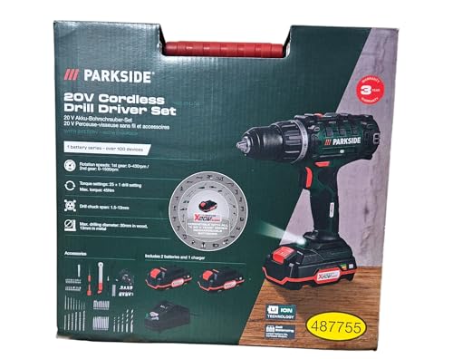 Taladro atornillador desatornillador inalámbrico, 20 V, cargador rápido