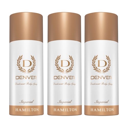 Image of DENVER Imperial Deodorant For Men -150 ML Each, Pack of 3| Long Lasting Deodorant For Men
