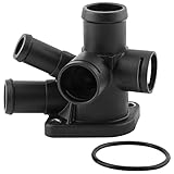 BOXI Thermostat Housing Kit Assembly for 1995-2002 VW CABRIO 2.0L l4 1995-1999 VW GOLF 1.8L 1.9L 2.0L l4 1994-1999 VW JETT-A 1.8L 1.9L 2.0L l4 1995-1996 VW PASS-AT 1.9L 2.0L l4/2.8L V6 037121144J