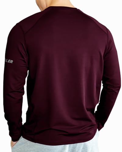Image of Noble Monk Men's Polyester Regular Fit Solid Full Sleeve Activewear T-Shirt for Casual Wear | Modern Clothing T-Shirt Comfort Fit and High-Performance for Everyday Wear